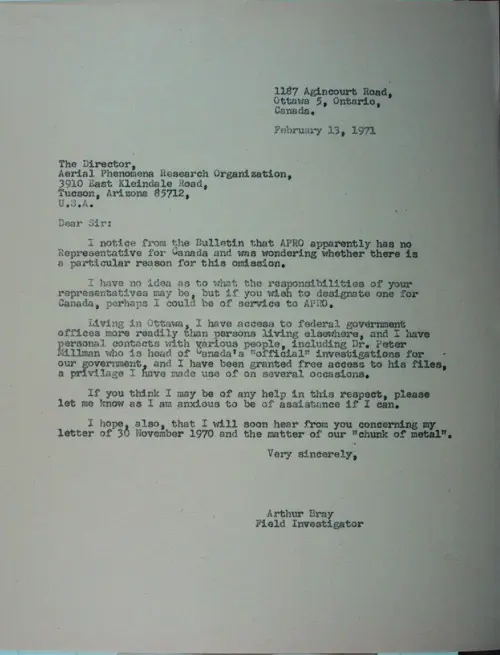 First page of Wilbert Smith Archives Files Box 1130 05 1130-05-p035