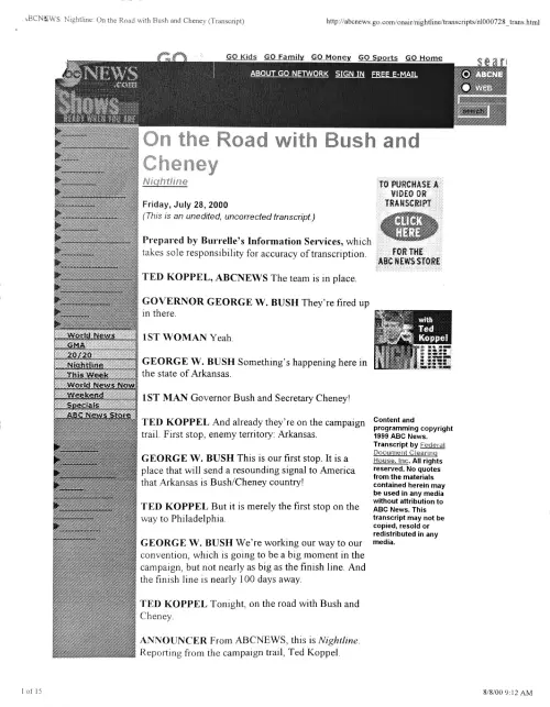 First page of George W. Bush George W. Bush 3