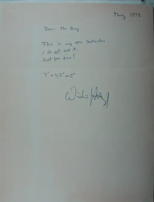 First page of Wilbert Smith Archives Files Box 1130 20 1130-20-p018