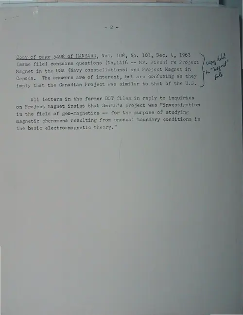 First page of Wilbert Smith Archives Files Box 1130 18 1130-18-p042