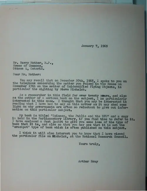 First page of Wilbert Smith Archives Files Box 1130 19 1130-19-p017