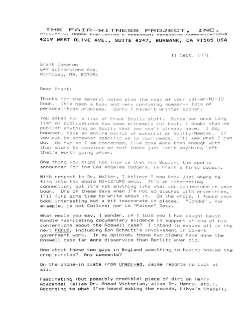 First page of Bill Moore Bill Moore File 1