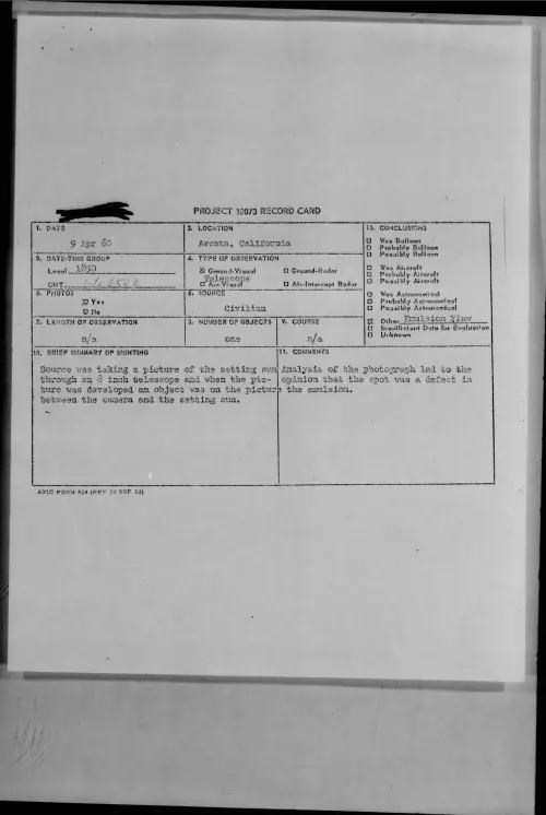 First page of 1960.04 - 7811709 - Arcata, California