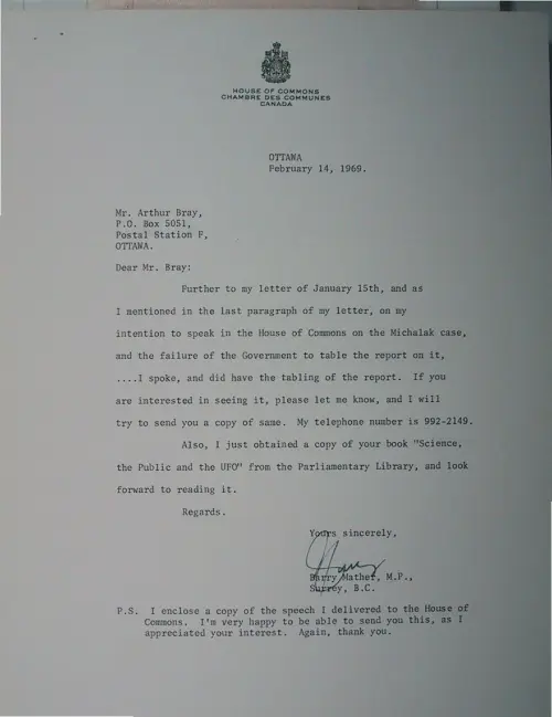 First page of Wilbert Smith Archives Files Box 1130 19 1130-19-p011