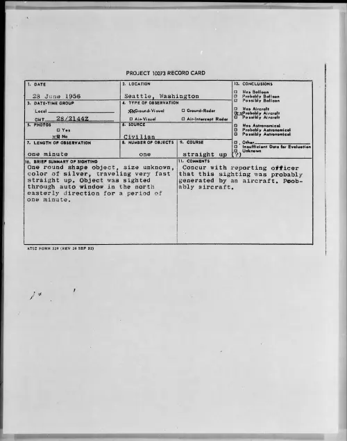 First page of 1956.06 - 6786667 - Seattle, Washington