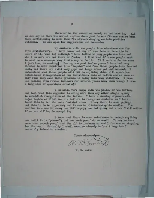 First page of Wilbert Smith Archives Files Box 1131 19 1131-19-p235