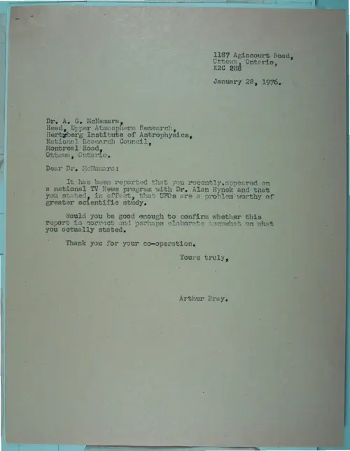 First page of Wilbert Smith Archives Files Box 1131 06 1131-06-p036