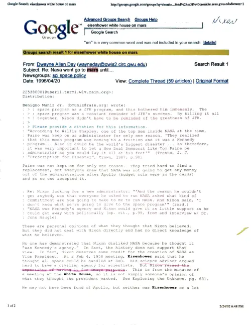 First page of Nixon Nixon 1