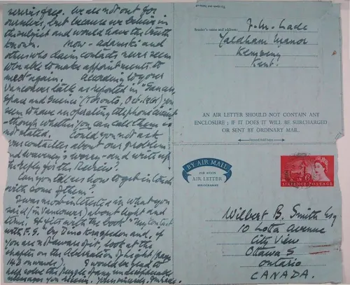 First page of Wilbert Smith Archives Files Box 1131 19 1131-19-p237