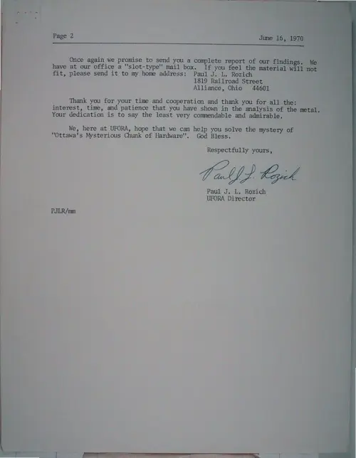 First page of Wilbert Smith Archives Files Box 1131 19 1131-19-p133