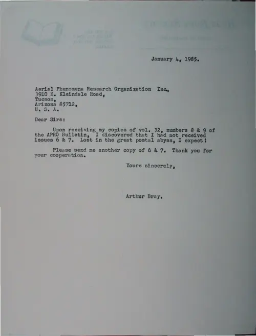 First page of Wilbert Smith Archives Files Box 1130 05 1130-05-p004