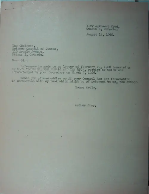 First page of Wilbert Smith Archives Files Box 1130 18 1130-18-p094