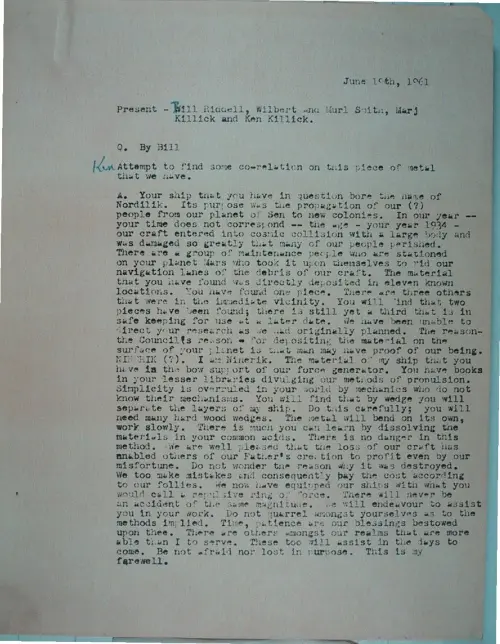 First page of Wilbert Smith Archives Files Box 1131 19 1131-19-p243
