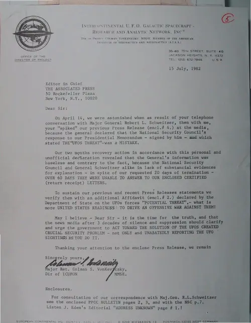 First page of Wilbert Smith Archives Files Box 1130 21 1130-21-p004