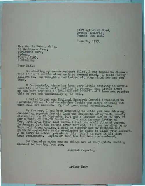 First page of Wilbert Smith Archives Files Box 1131 04 1131-04-p009