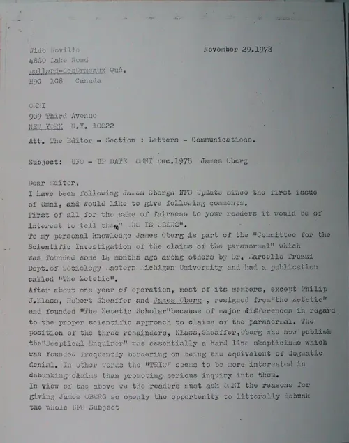 First page of Wilbert Smith Archives Files Box 1130 20 1130-20-p002