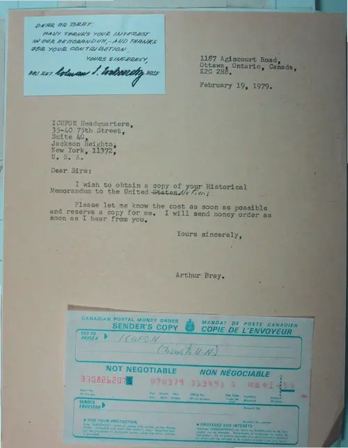First page of Wilbert Smith Archives Files Box 1130 21 1130-21-p142