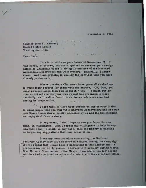 First page of Wilbert Smith Archives Files Box 1131 02 1131-02-p135