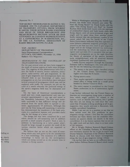 First page of Wilbert Smith Archives Files Box 1131 02 1131-02-p193