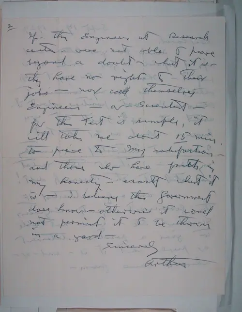 First page of Wilbert Smith Archives Files Box 1131 19 1131-19-p169