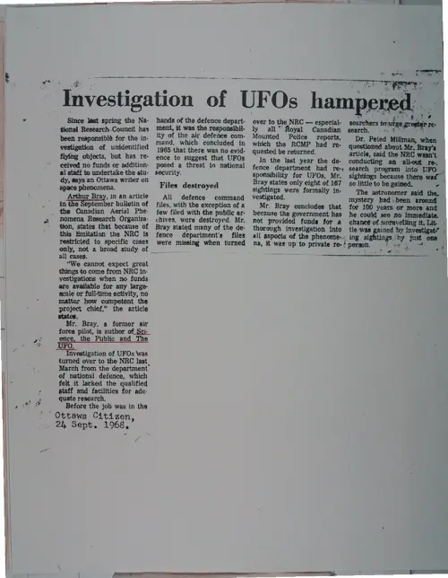First page of Wilbert Smith Archives Files Box 1131 06 1131-06-p062