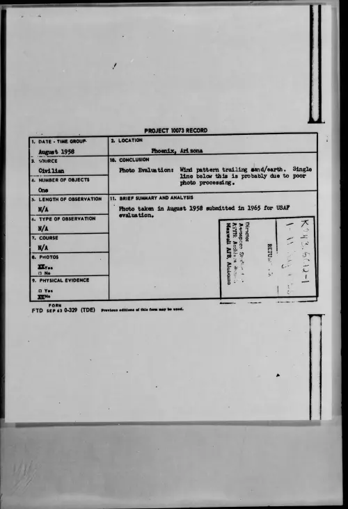 First page of 1958.08 - 8858099 - Phoenix, Arizona