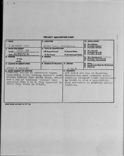 First page of 1956.10 - 7071643 - China Lake, California