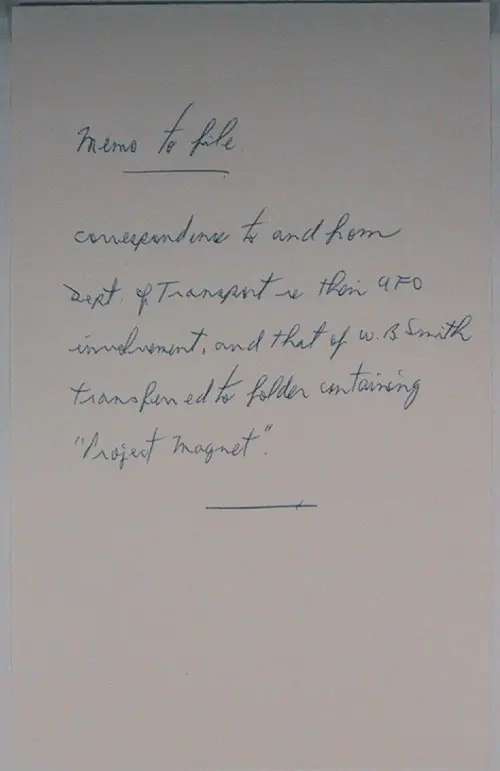 First page of Wilbert Smith Archives Files Box 1130 18 1130-18-p088