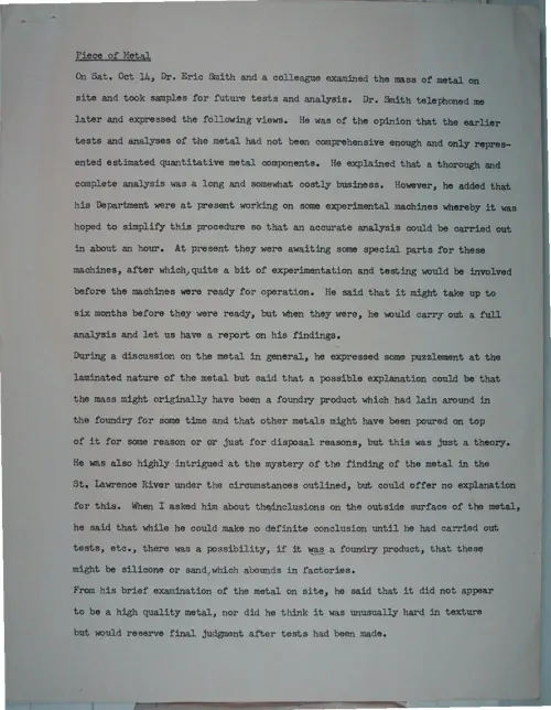 First page of Wilbert Smith Archives Files Box 1131 19 1131-19-p196