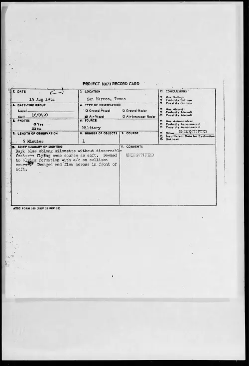 First page of 1954.08 - 8716151 - San Marcos, Texas