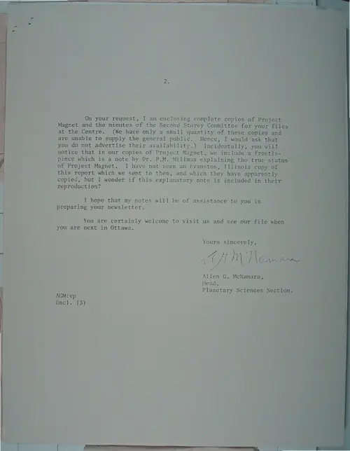 First page of Wilbert Smith Archives Files Box 1131 06 1131-06-p021