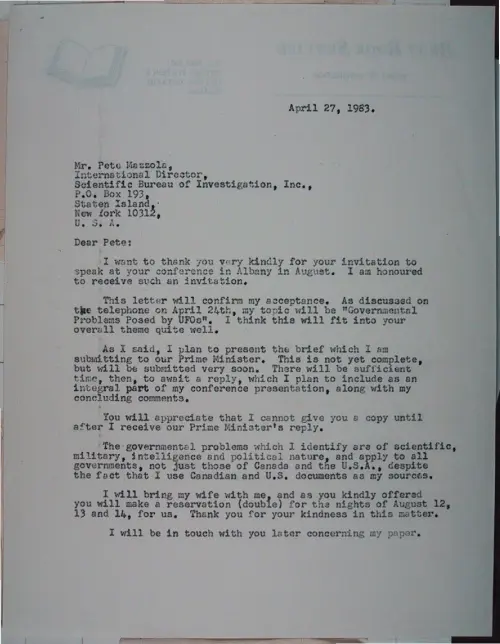First page of Wilbert Smith Archives Files Box 1131 13 1131-13-p006