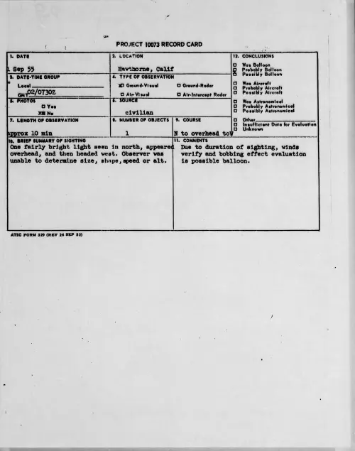 First page of 1955.09 - 6973148 - Hawthorne, Calif