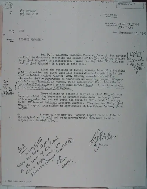 First page of Wilbert Smith Archives Files Box 1131 10 1131-10-p042