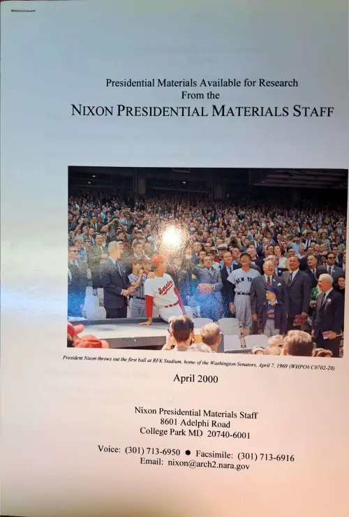 First page of Nixon Nixon Finder-s Guide
