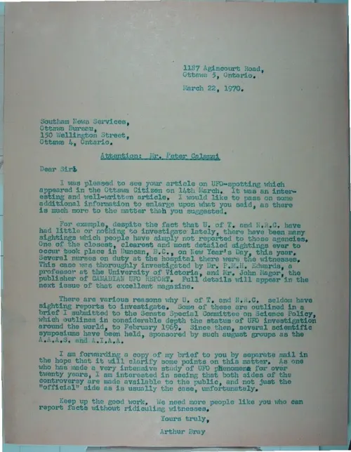 First page of Wilbert Smith Archives Files Box 1131 07 1131-07-p036