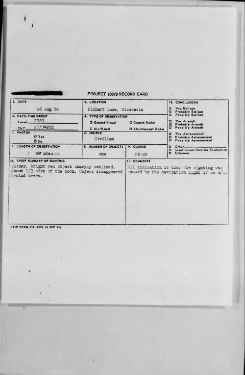 First page of 1960.08 - 7822472 - Elkhart Lake, Wisconsin
