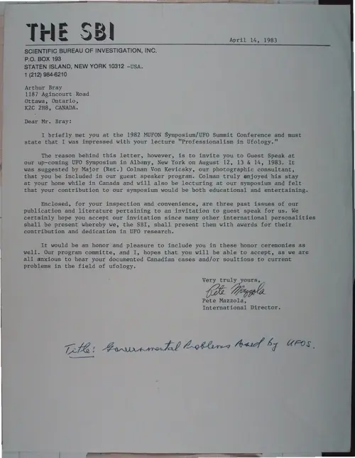 First page of Wilbert Smith Archives Files Box 1131 13 1131-13-p008