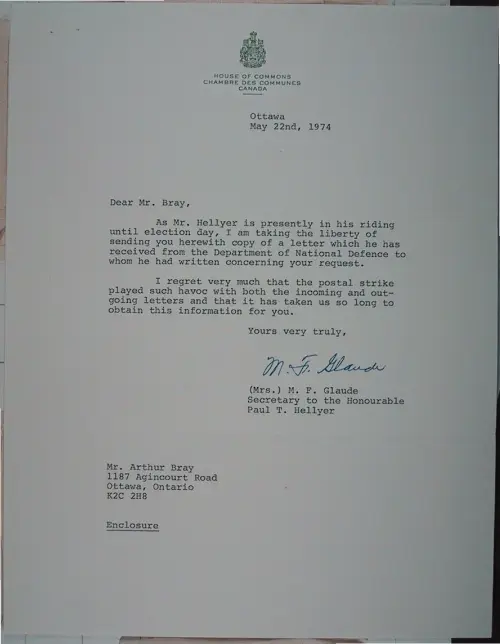 First page of Wilbert Smith Archives Files Box 1131 15 1131-15-p019