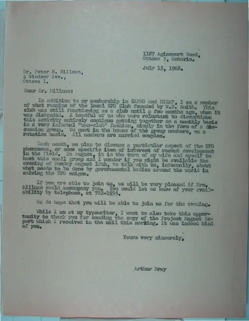 First page of Wilbert Smith Archives Files Box 1131 06 1131-06-p063
