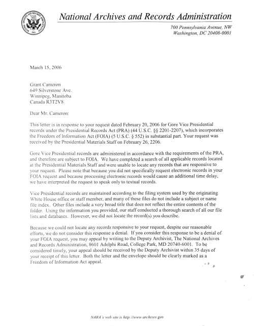 First page of Bill Clinton Al Gore Al Gore