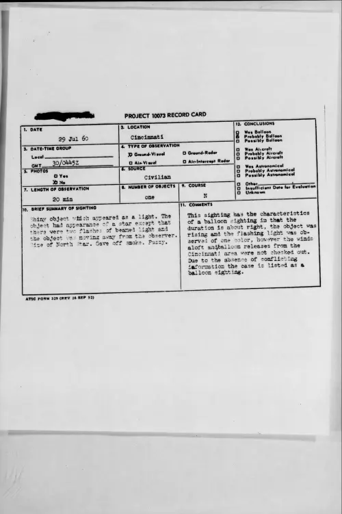 First page of 1960.07 - 7819300 - Cincinnati