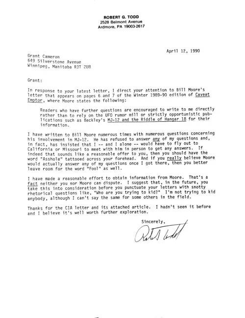 First page of Ro ert Todd 3