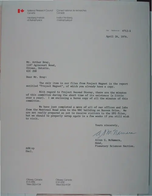 First page of Wilbert Smith Archives Files Box 1131 10 1131-10-p040