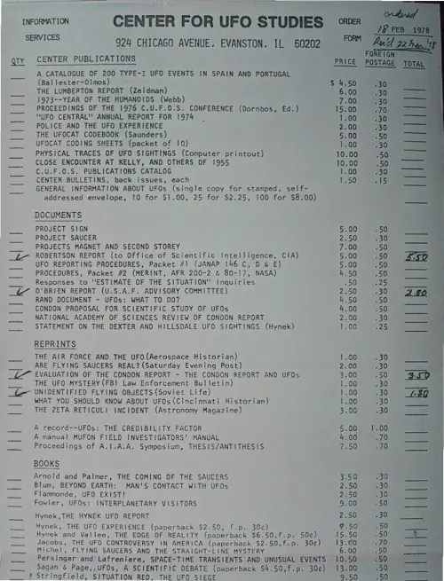 First page of Wilbert Smith Archives Files Box 1130 10 1130-10-p100