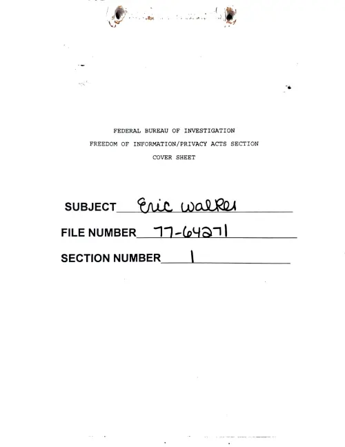 First page of Dr. Eric Walker Dr. Eric Walker 5