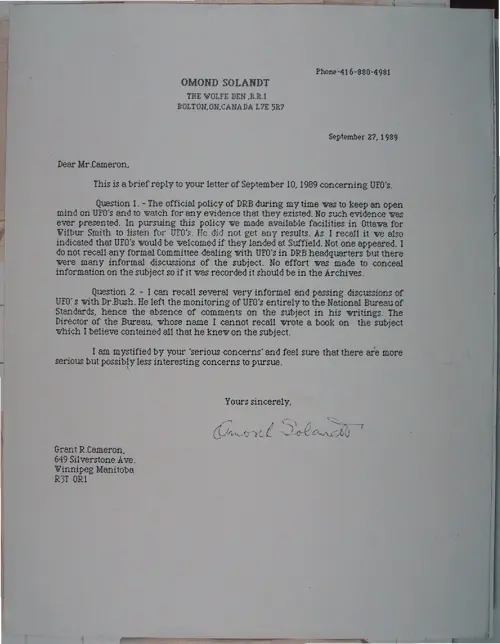 First page of Wilbert Smith Archives Files Box 1131 10 1131-10-p005