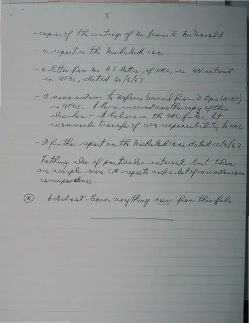 First page of Wilbert Smith Archives Files Box 1130 18 1130-18-p007