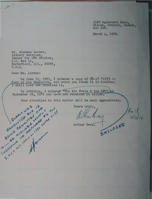 First page of Wilbert Smith Archives Files Box 1130 10 1130-10-p124