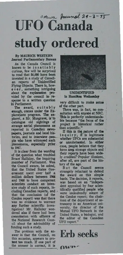 First page of Wilbert Smith Archives Files Box 1131 05 1131-05-p013